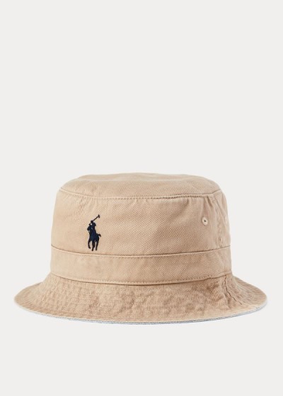 Men's Polo Ralph Lauren Cotton Chino Bucket Hats | 968425FKL